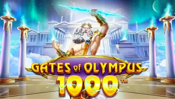 Gates of Olympus 1000 Slot - Ekran Gry z Zeusem i Mnożnikami